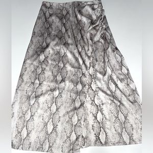 Forever 21 satin snake skin skirt